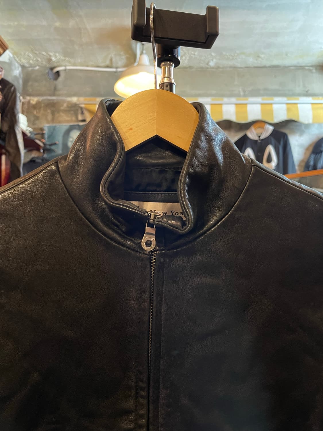 Marc New York 양가죽 바이커 자켓 블랙 상품이미지2