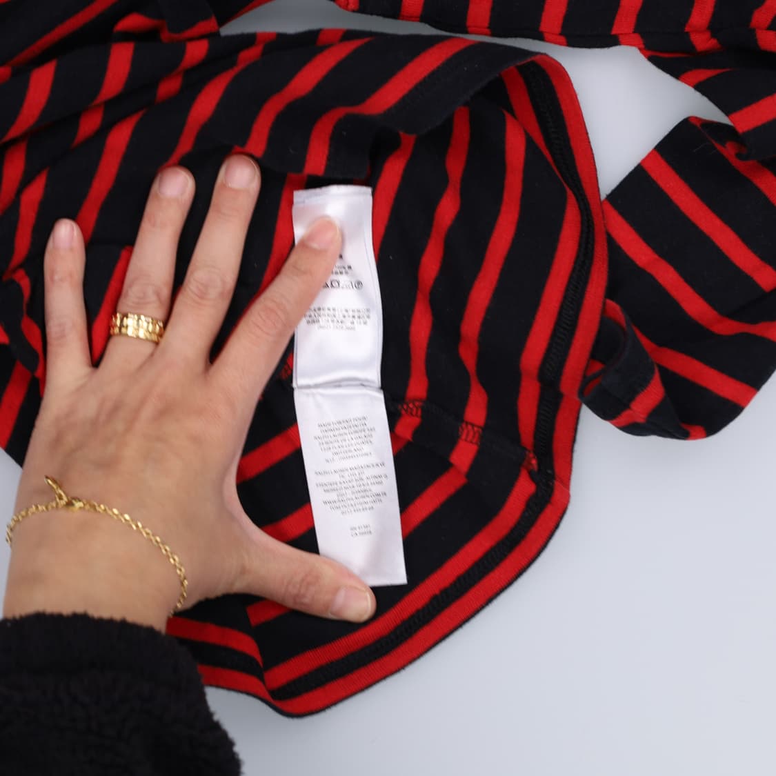 SP 랄프로렌 여성 스트라이프 긴팔티 0324H1 상품이미지4