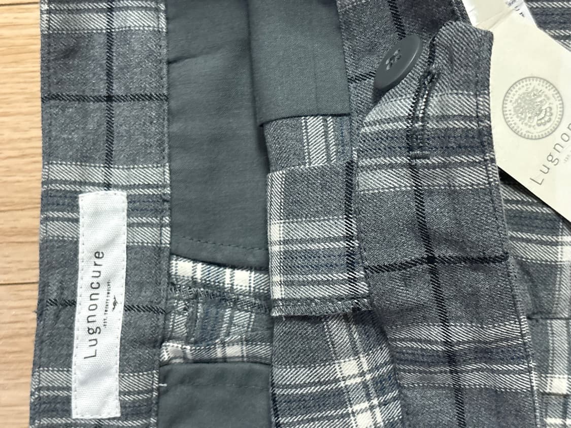 Japan Vintage 체크 미디 스커트 상품이미지3