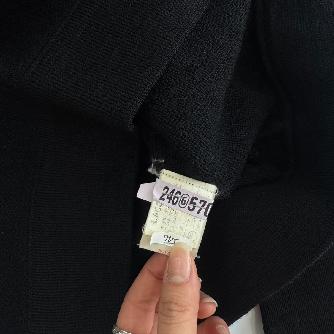 Lacoste 라코스테 스몰로고 블랙 니트 가디건 상품이미지6