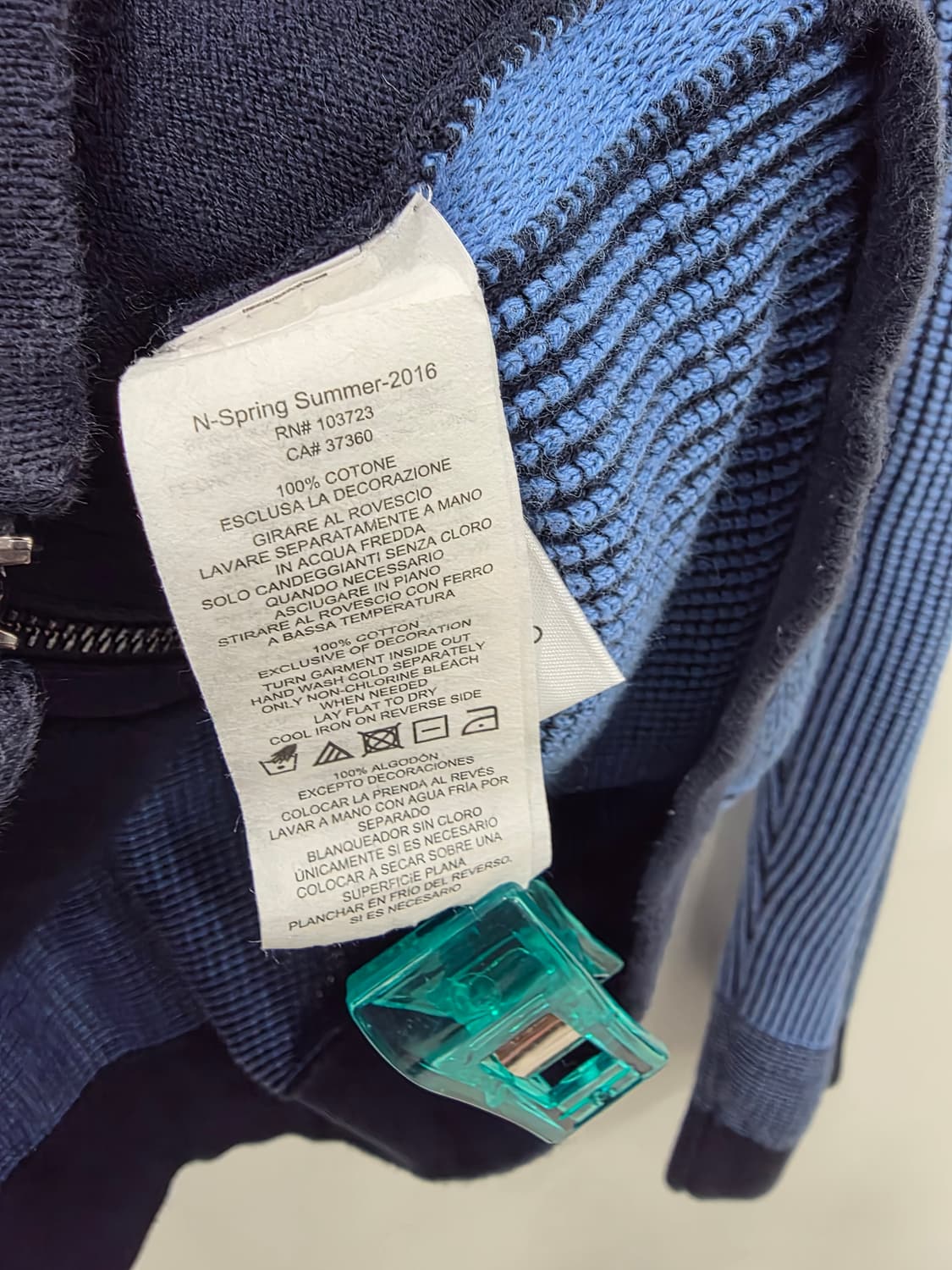 아르마니 익스체인지 니트 집업 가디건(L) 상품이미지8