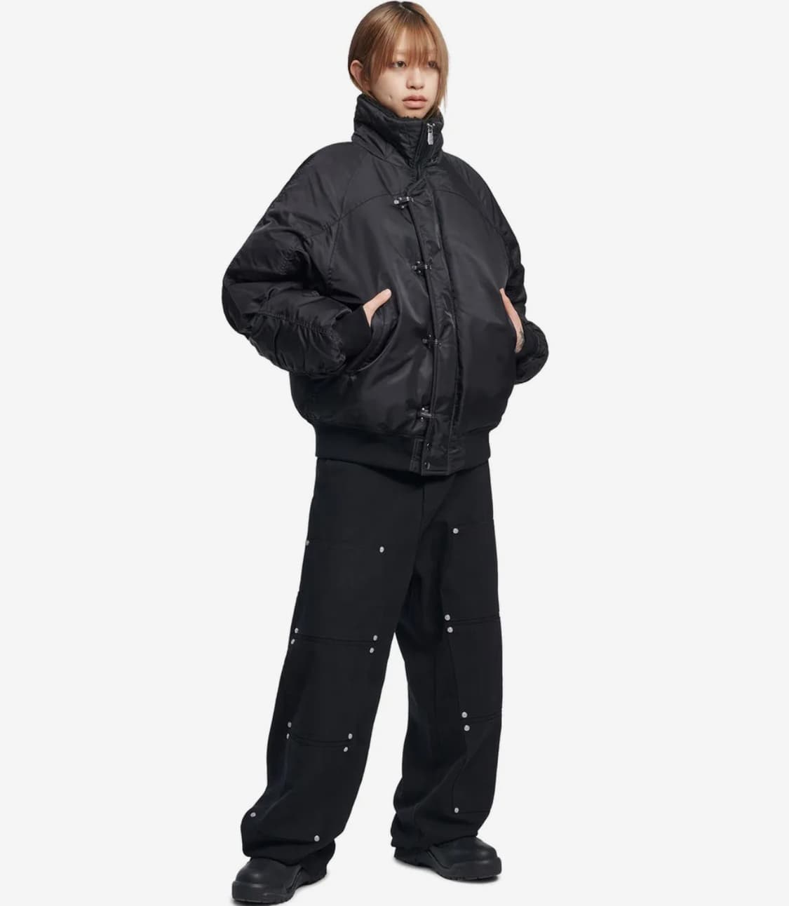 노메뉴얼 2025FW  K.L BOMBER JACKET - BLACK(m 상품이미지5