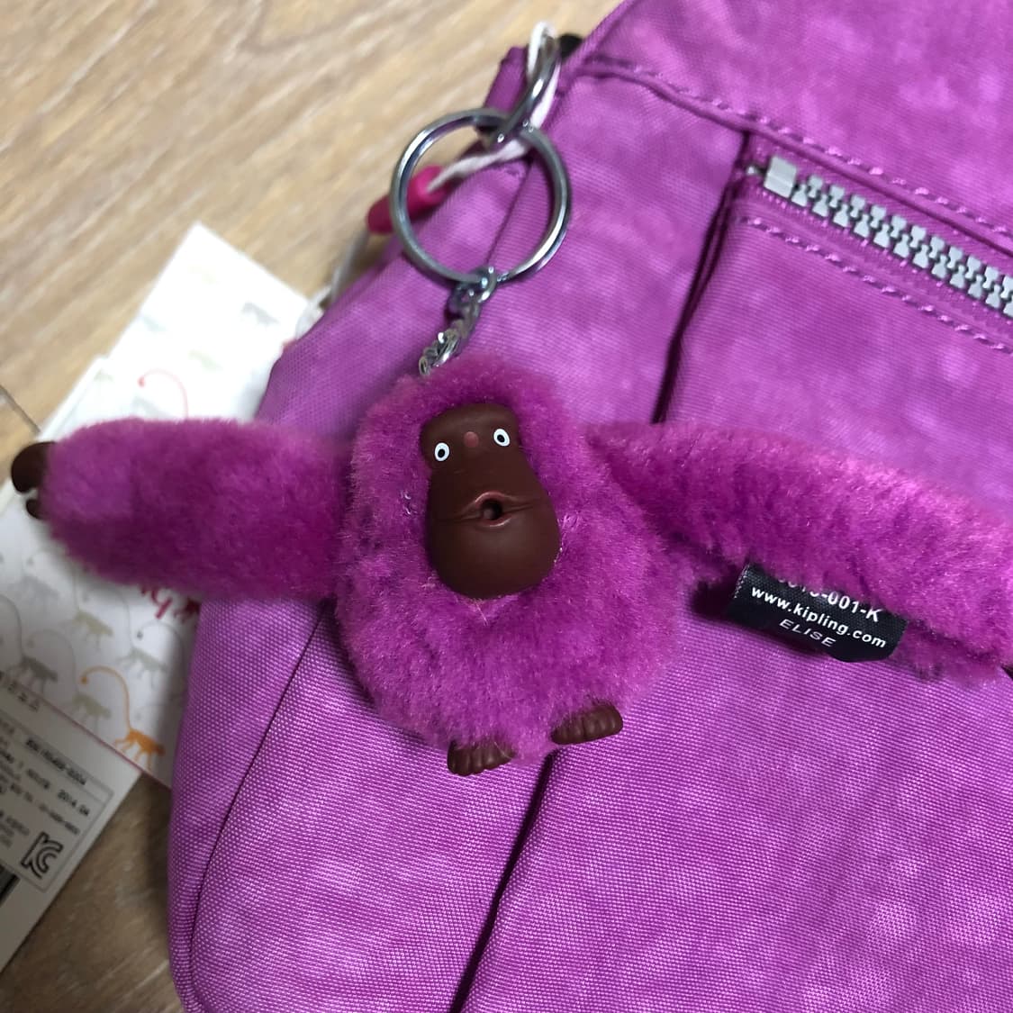 택달린 새상품 키플링 오렐리 가방 숄더백 오키드 마젠타 푸시아핑크 퍼플 상품이미지4