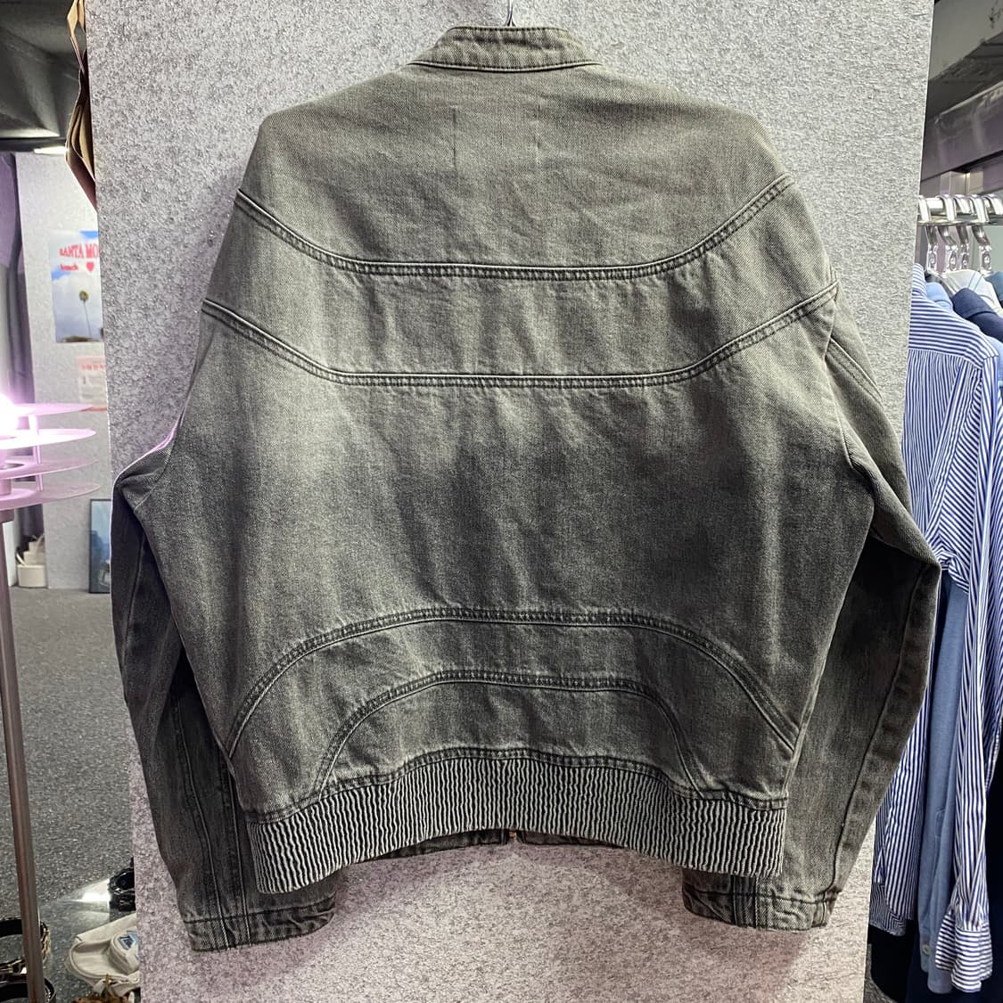 인사일런스 스모킹 페이드 그레이 데님 자켓 B3969  상품이미지4