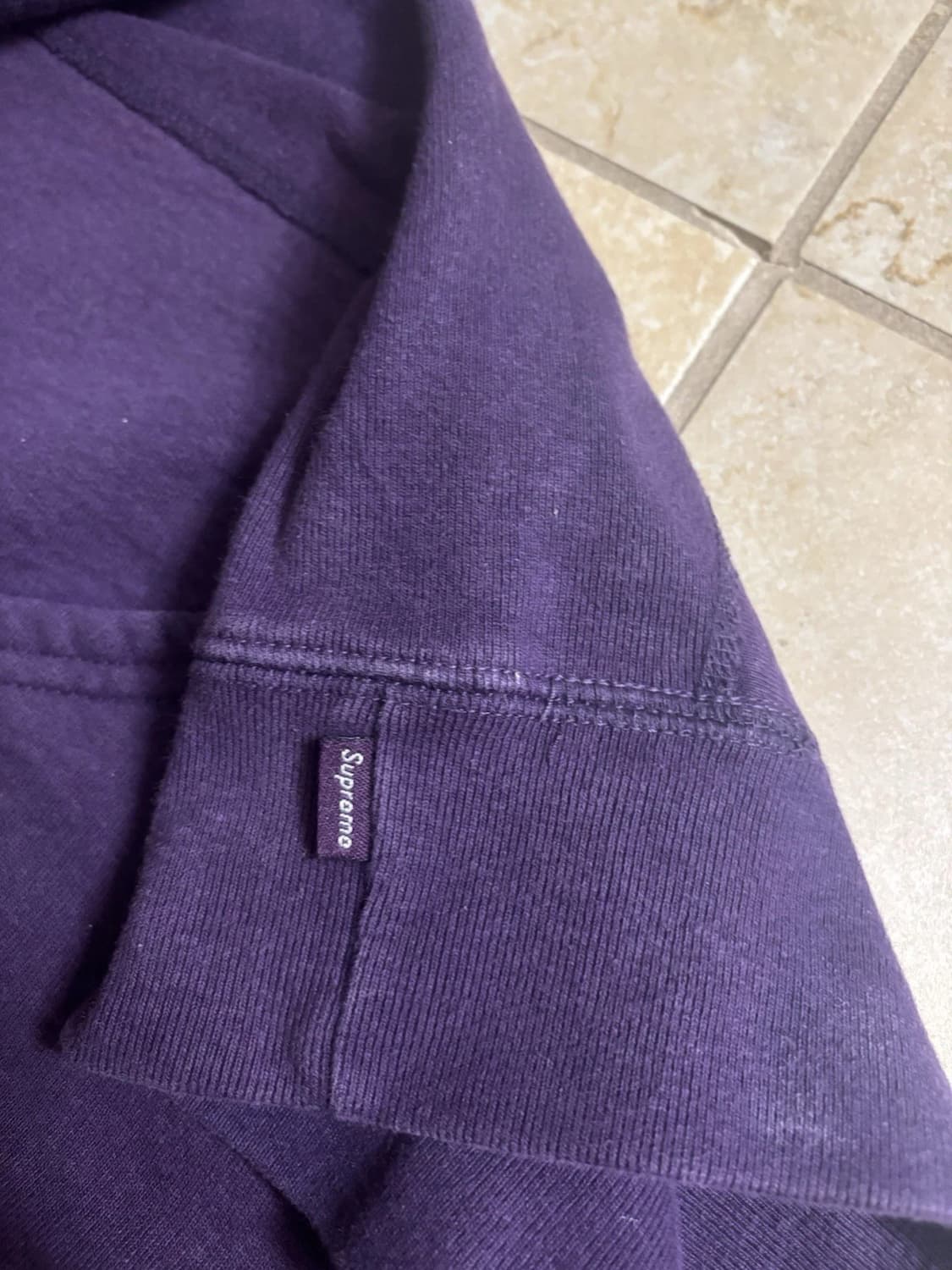 슈프림 박스로고 후드 스웨트셔츠 다크 퍼플 상품이미지3