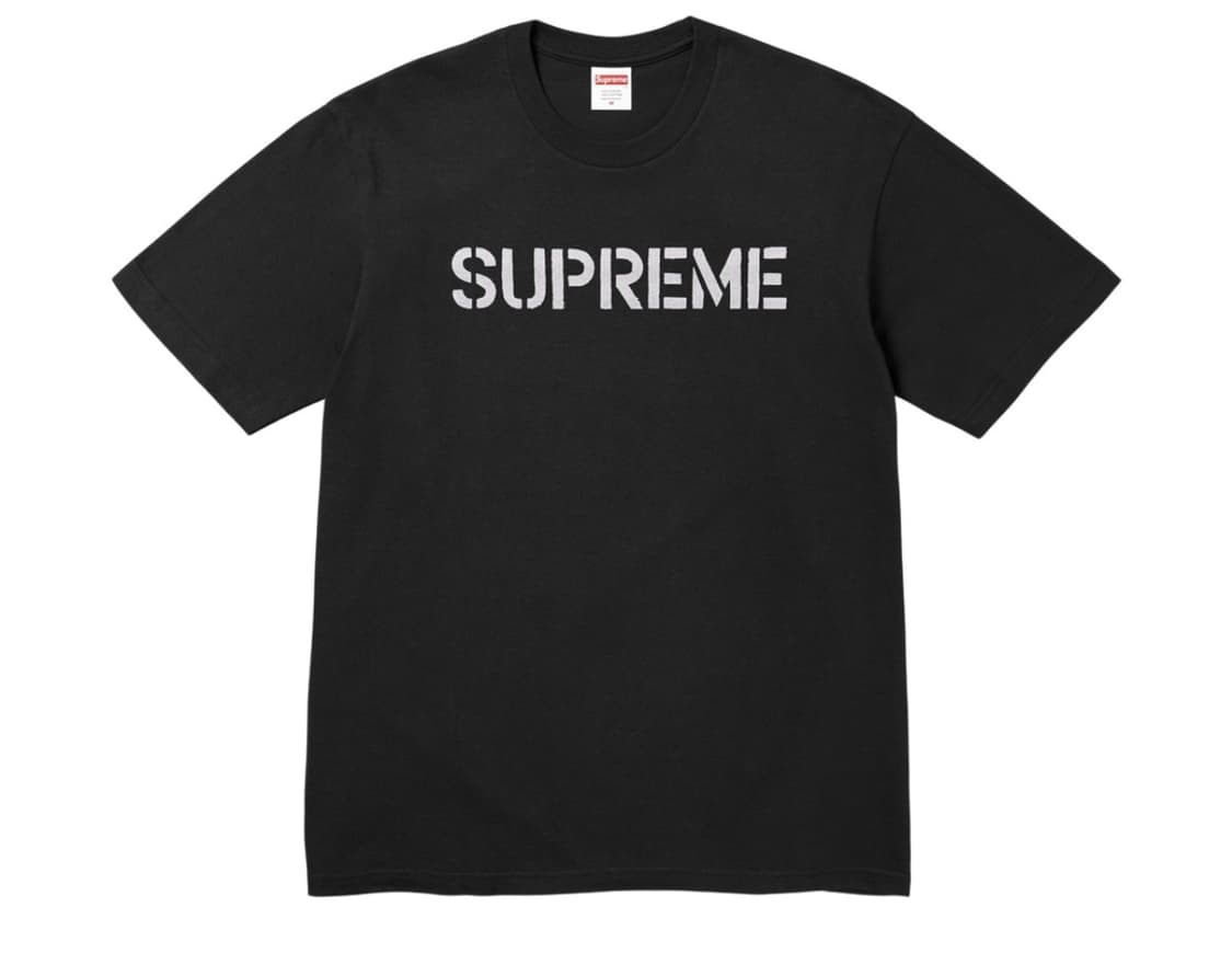 슈프림 하드 티셔츠 블랙 - 26SS 상품이미지1