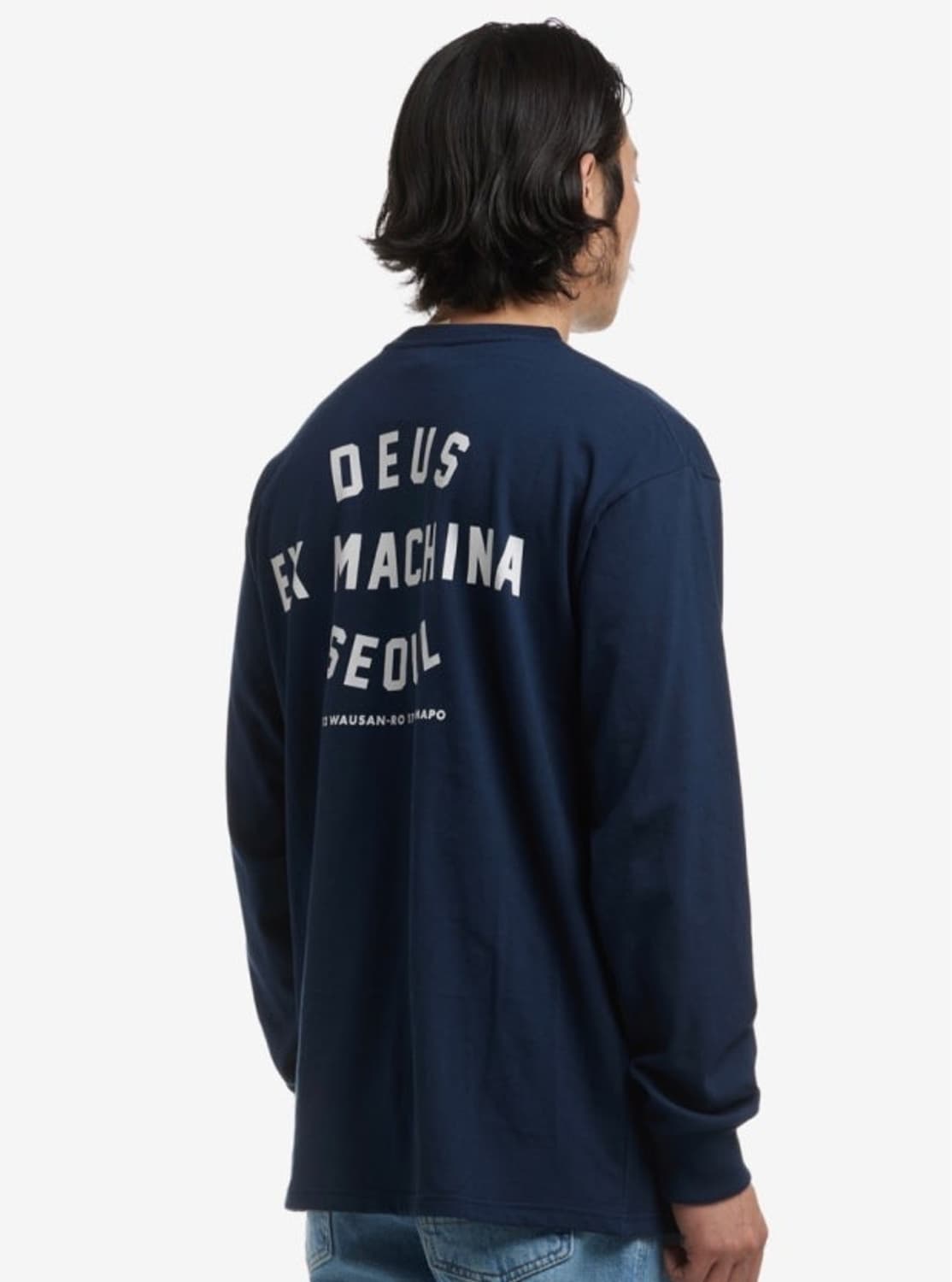 데우스 롱슬리브 네이비 상품이미지1