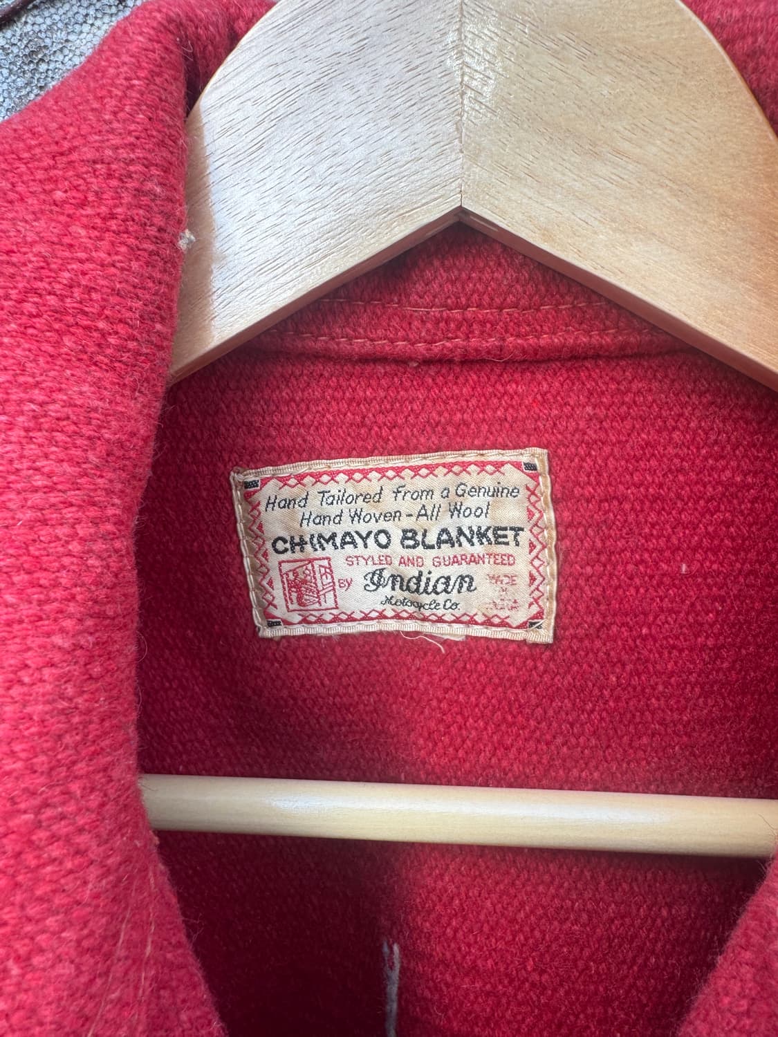 인디언 모터사이클 빈티지 30~40s 복각 오르테가 치마요 자켓 레드 상품이미지8