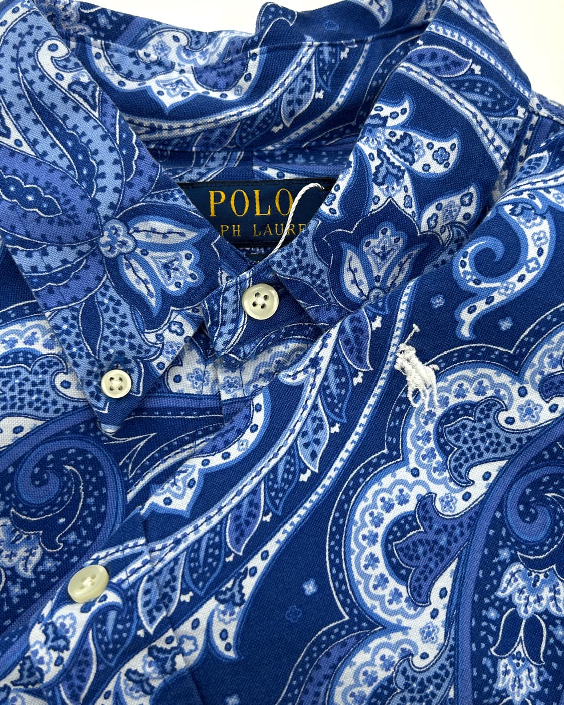 POLO RL 신형 페이즐리 패턴 하프 셔츠 상품이미지1