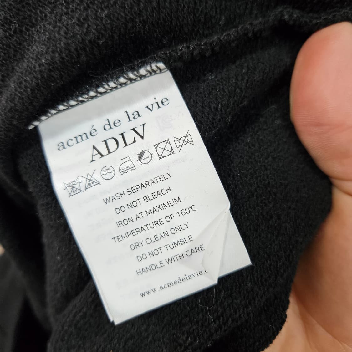 아크메드라비 페이스 후드 블랙 1 size 상품이미지10