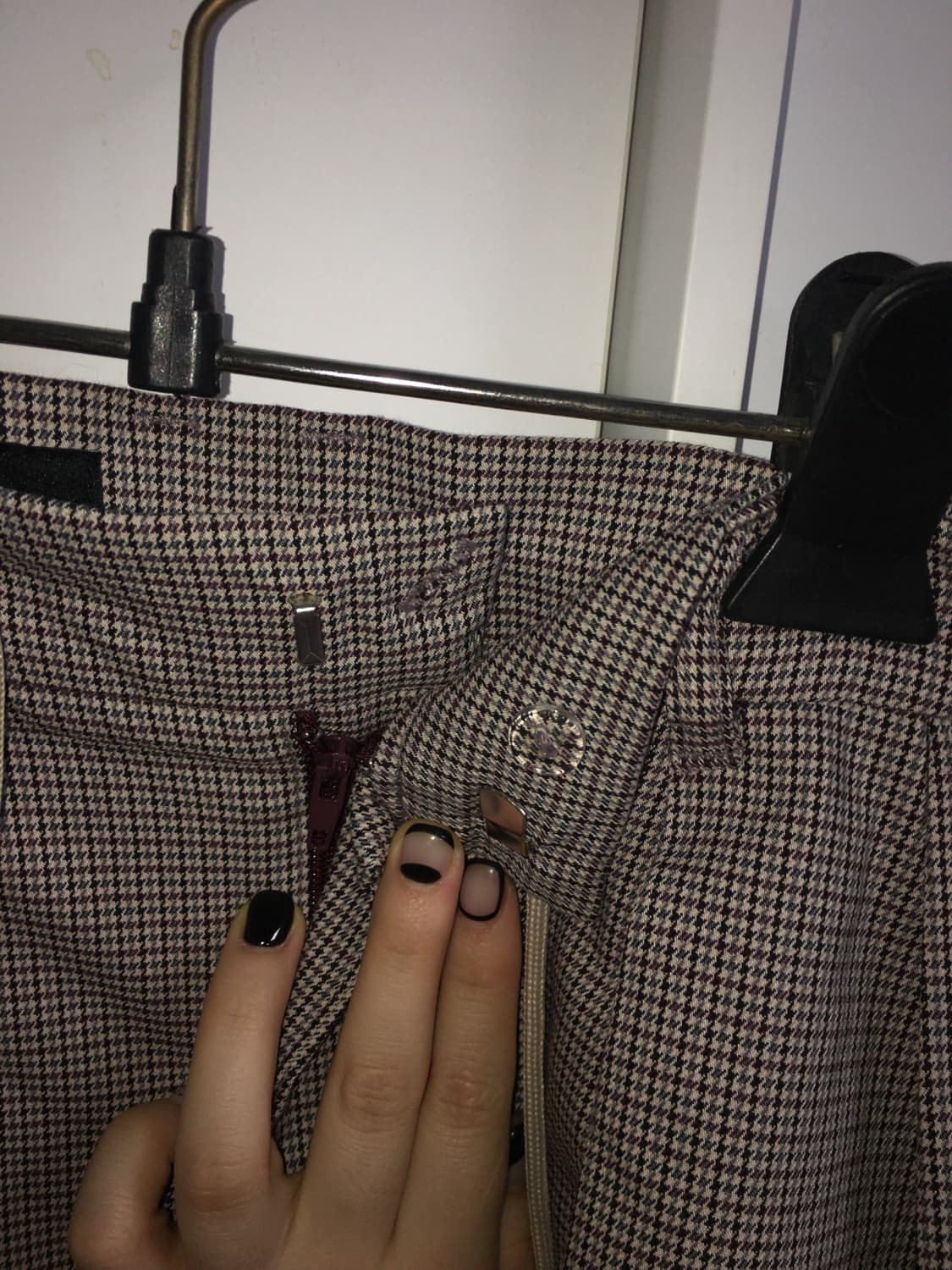 Zara women 펌킨 체크 미니스커트 상품이미지4