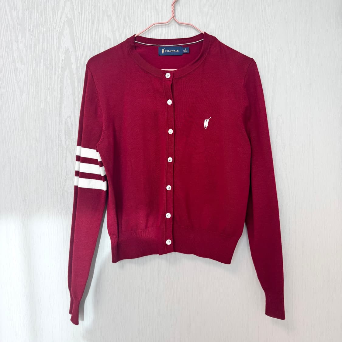 (s) 폴로워크 버건디 가디건 상품이미지1