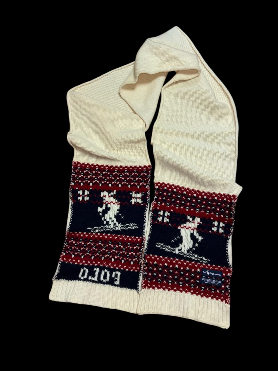 폴로 랄프로렌 램스울 스키 니트 목도리 머플러 상품이미지4