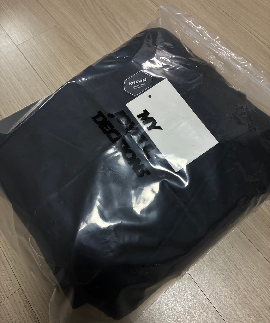 (새상품급) MJD 코인서울 와이드 카고 스웨트팬츠 블랙 상품이미지4