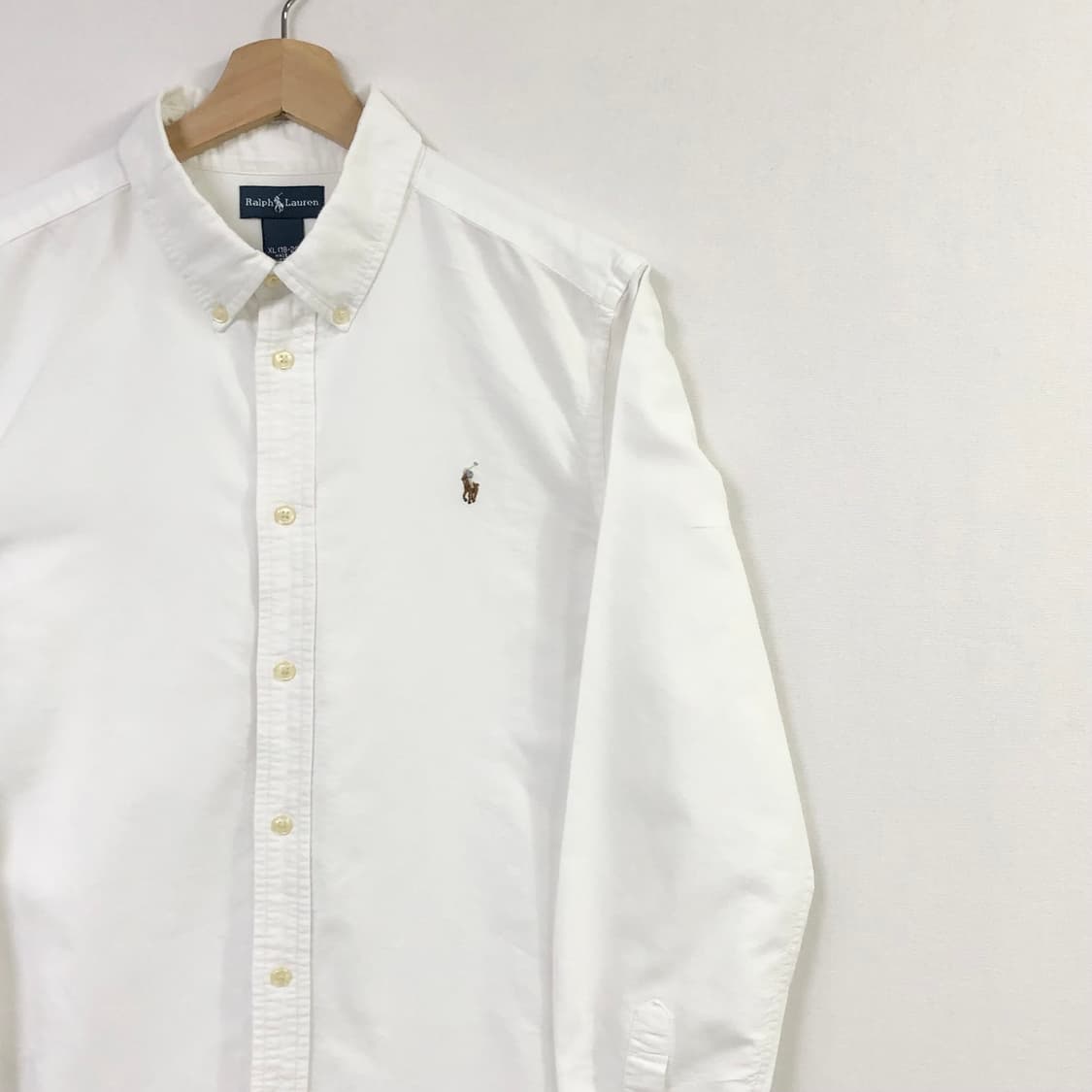 L 폴로 옥스포드 화이트 셔츠 상품이미지1