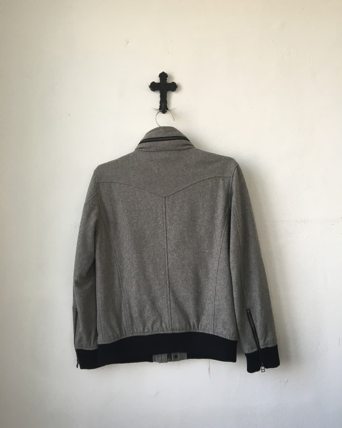 High neck woolen jacket 상품이미지3