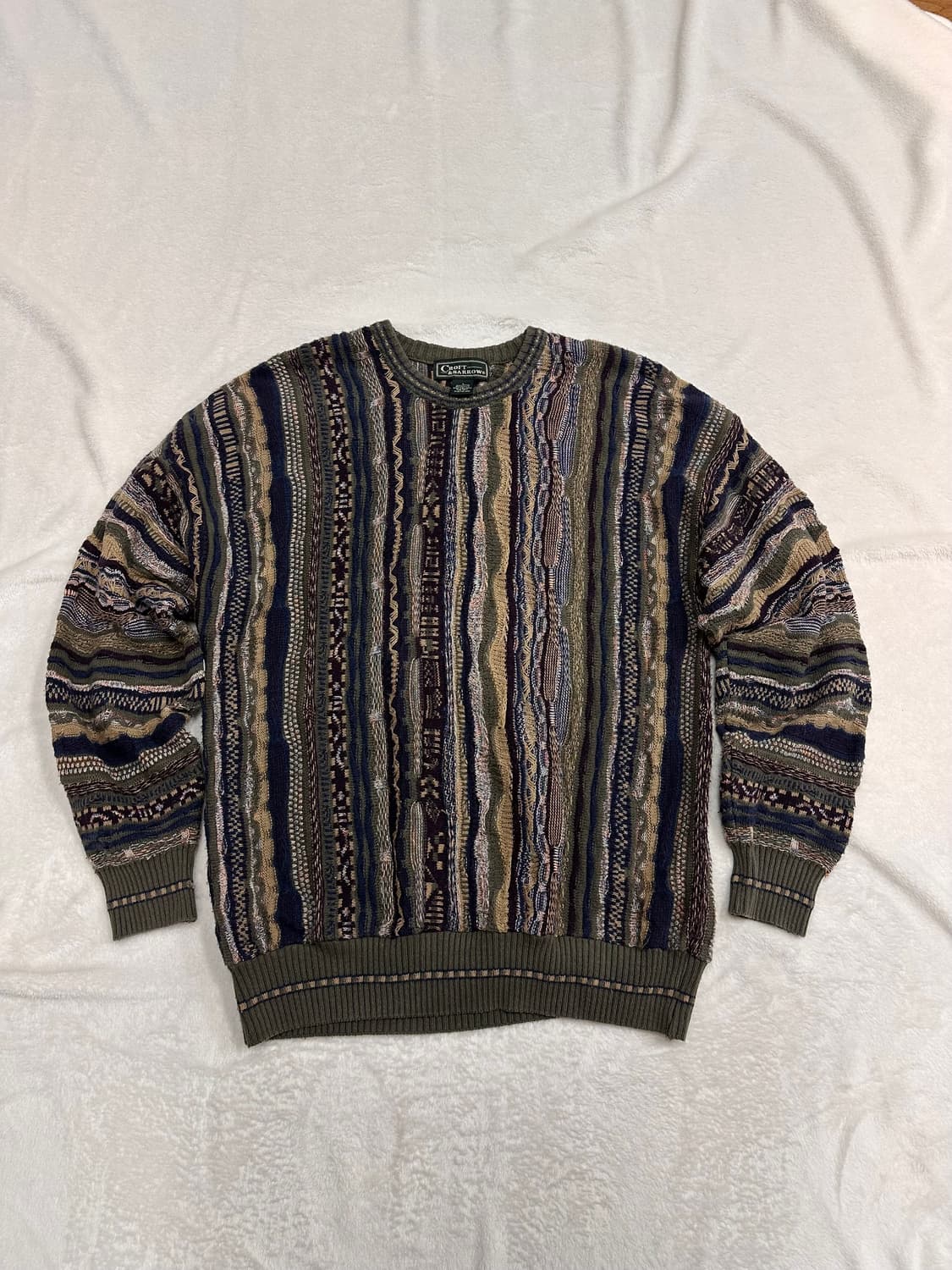 (L)CROFT&BARROW 3D 케이블 니트 쿠지 스타일 상품이미지1