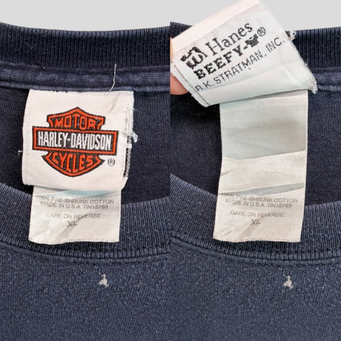 (XL)할리데이비슨 플레임 반팔 티셔츠 상품이미지4