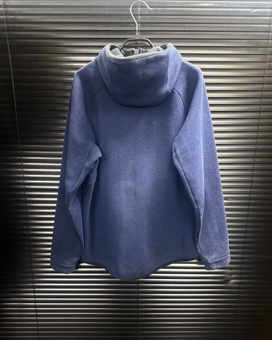 나이키 테크팩 네이비 남색 후드 집업 하이넥 후디 런닝 트랙 L 100 상품이미지5