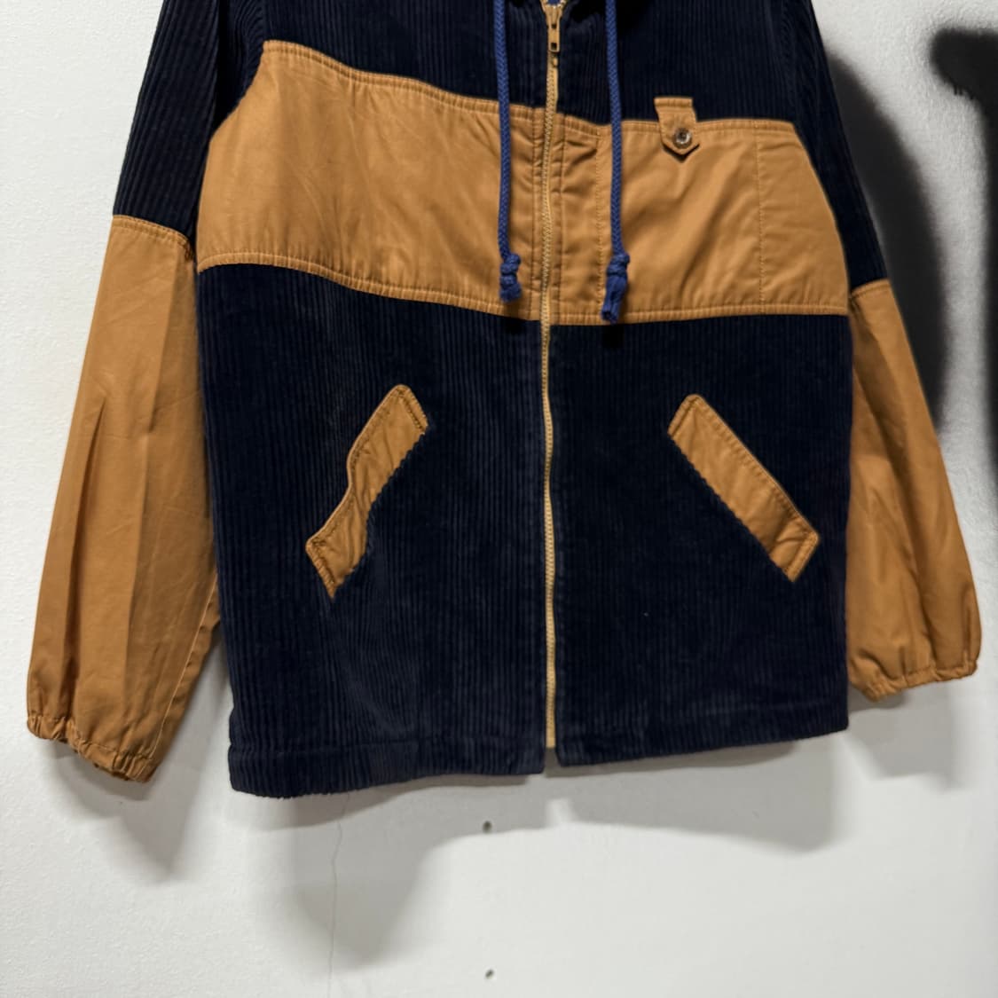VTG 빈티지 코듀로이 골덴 디테일 배색 집업 자켓 상품이미지4