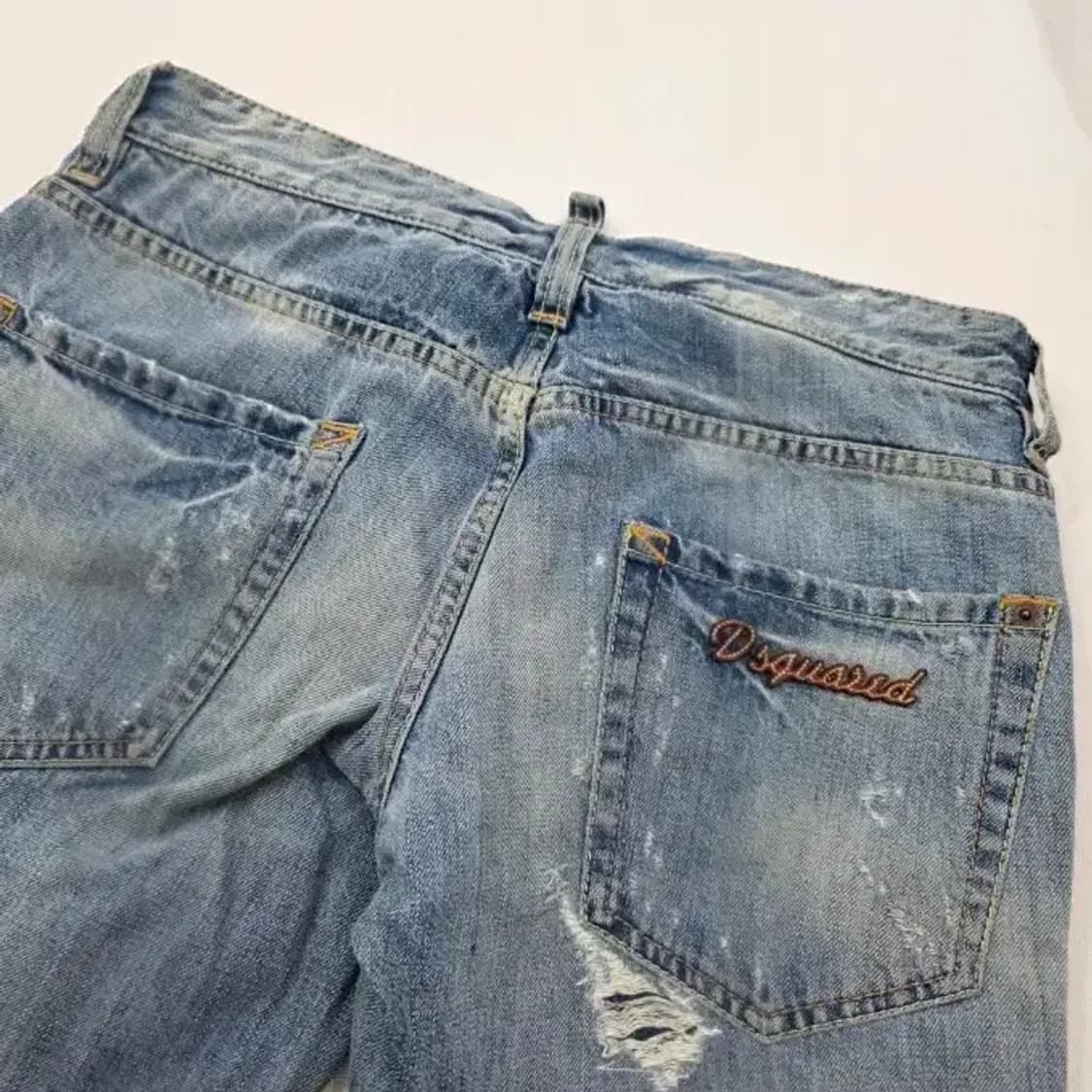 디스퀘어드2 자수 데미지 스트레이트 진 (신세계 정판 / 46) 상품이미지7