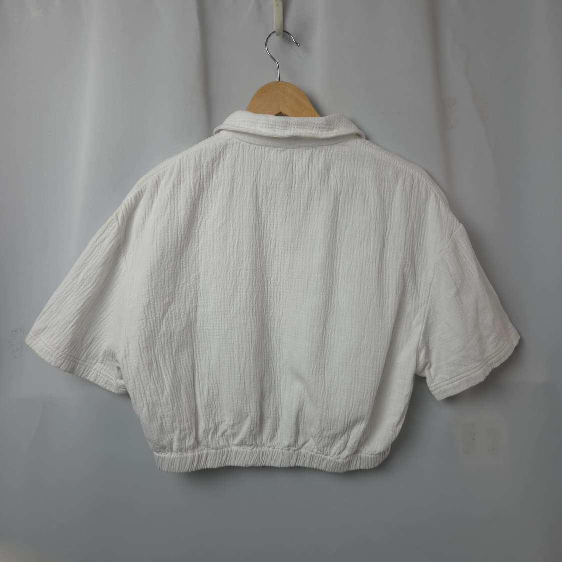 여S-M 에잇세컨즈 크롭 카라 티셔츠 상품이미지5