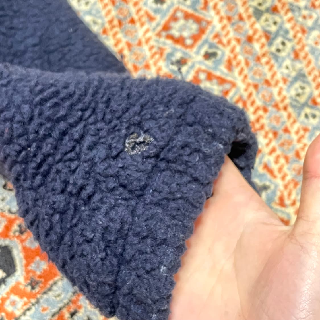 아메리칸이스트 네이비 플리스 후드집업 남성XL 상품이미지4