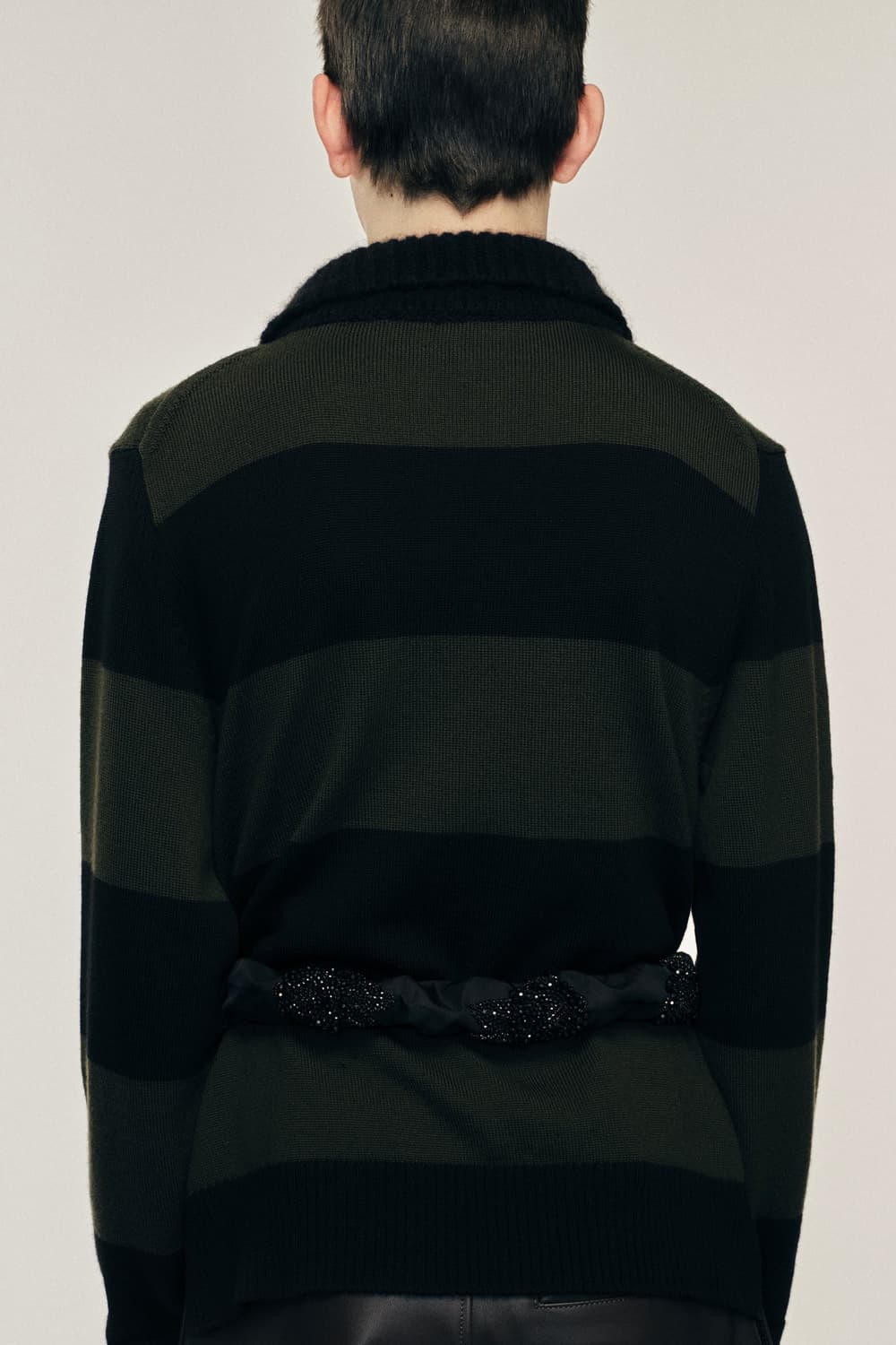 [M,L]시몬로샤 비즈 스트라이프 폴로 니트 상품이미지4