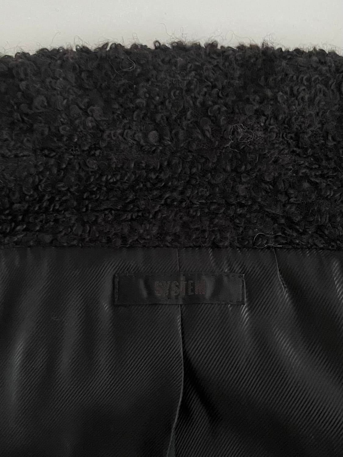 82-94-160) 한섬 시스템 뽀글이 코트 상품이미지4