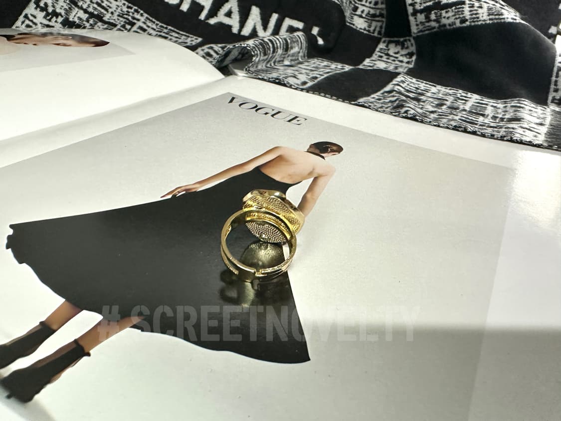 샤넬 빈티지 골드진주 큐빅 반지 상품이미지2