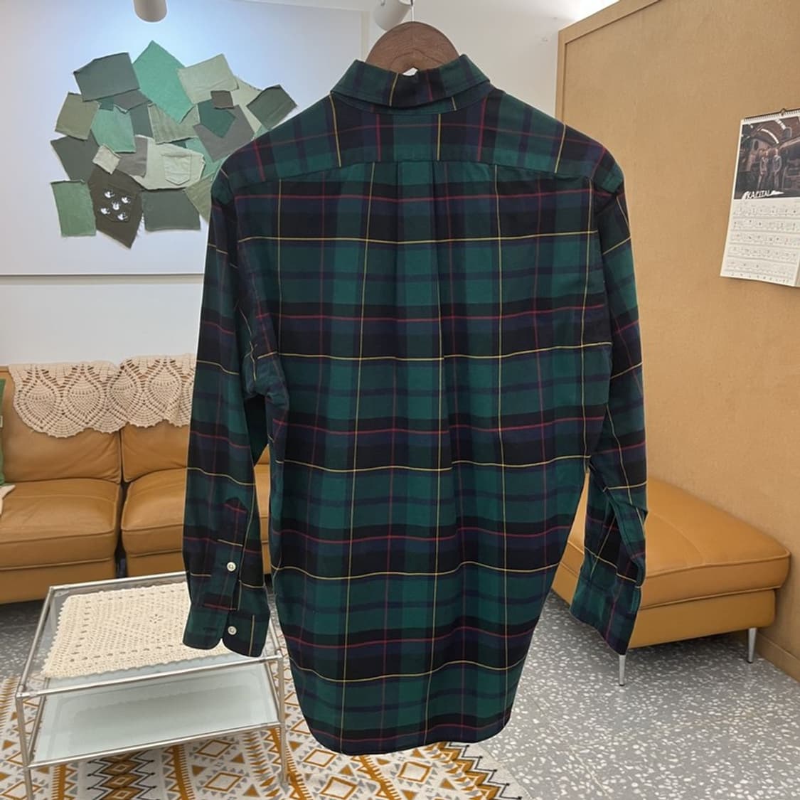 폴로 랄프로렌 컨트리 블레이크 도그패치 타탄체크 셔츠 90 C10702 상품이미지4