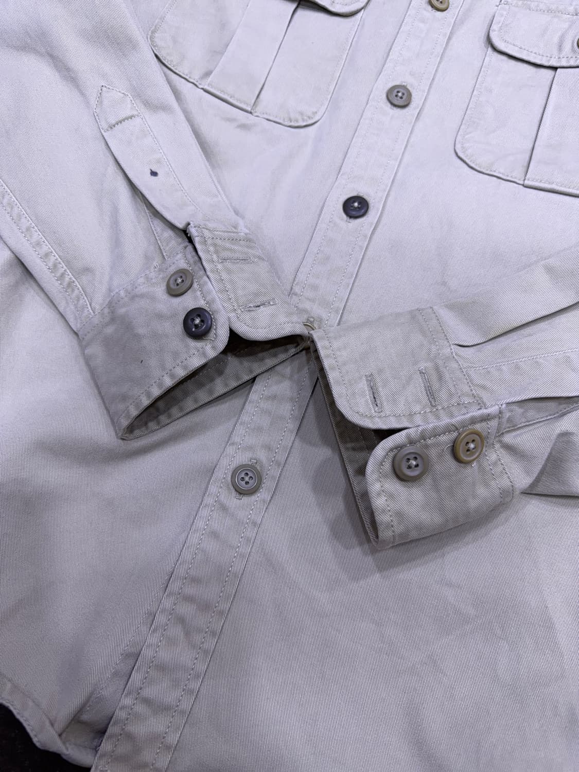 GAP 갭 투포켓 워크셔츠 자켓 셔켓 헤비코튼 베이지 S 상품이미지8