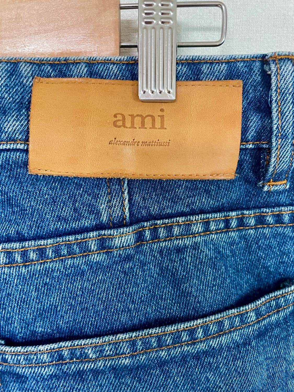 아미 알렉산드르 마티우시 9부 데님팬츠 32 매장판 상품이미지3