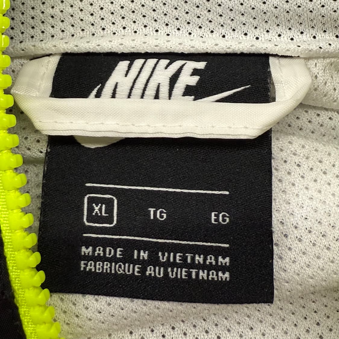 [정품/XL] 나이키 바람막이 형광 블랙 화이트 b16 상품이미지5