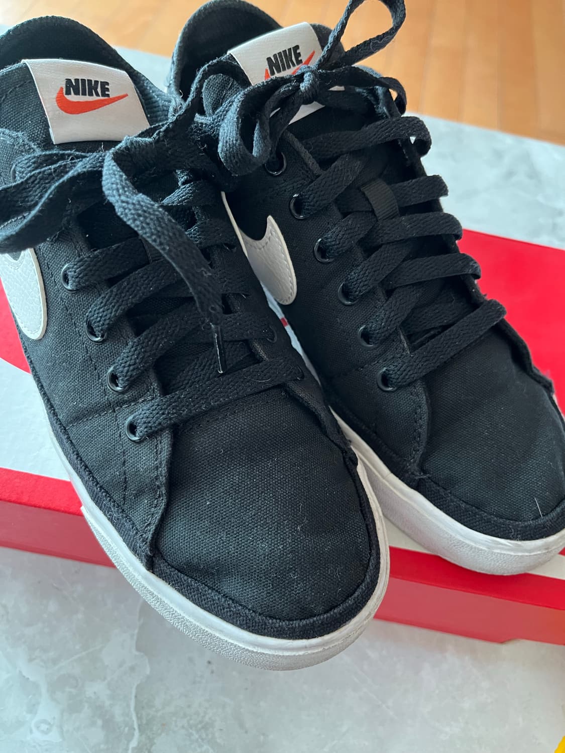 나이키 코트 레거시 캔버스 블랙 상품이미지1