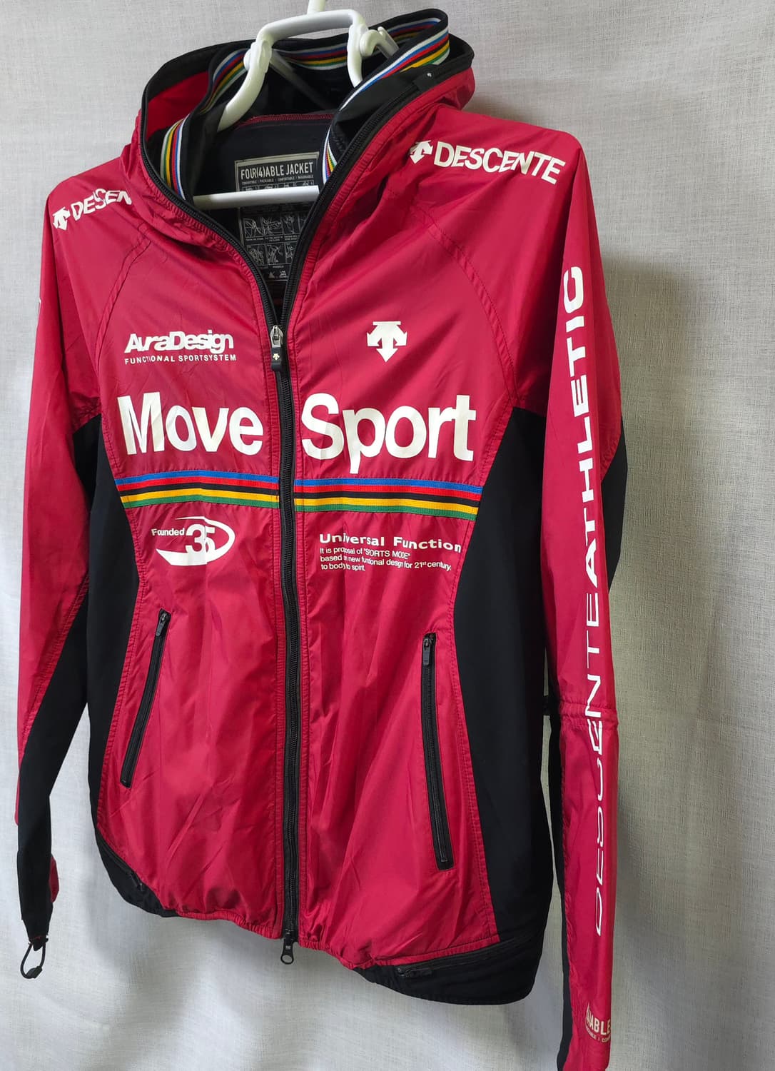 데상트 봄여름 얇은 런닝 져지 자켓 사이클 바람막이 점퍼 100 스트릿 상품이미지2