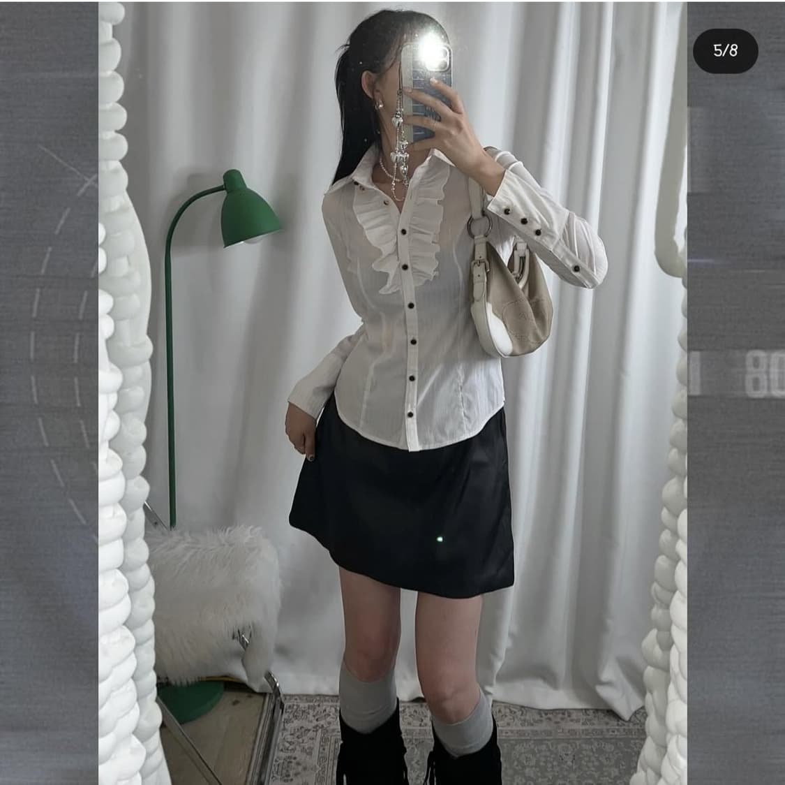 세실맥비 긱시크 오네갸루 y2k 셔츠 상품이미지2