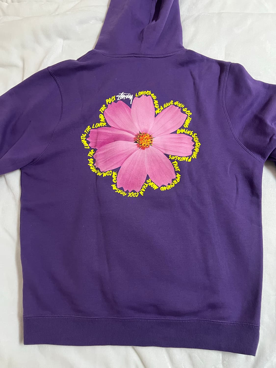 스투시 코스모스 후드 퍼플 L사이즈 상품이미지3