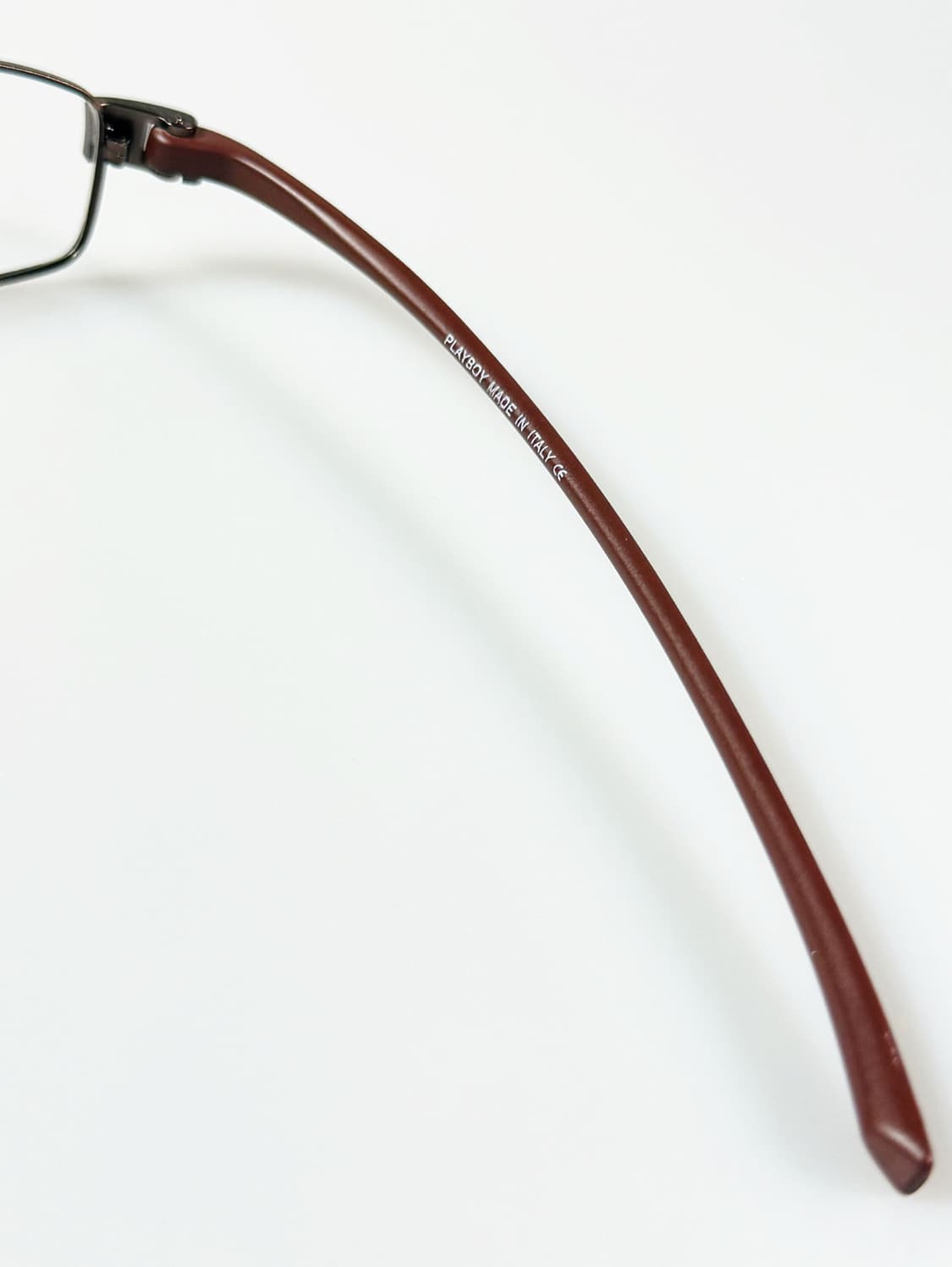 90s PLAYBOY 브라운 슬림 스퀘어 빈티지 안경 상품이미지7