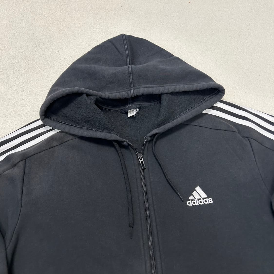 Adidas Black Hood Zip-up 상품이미지5