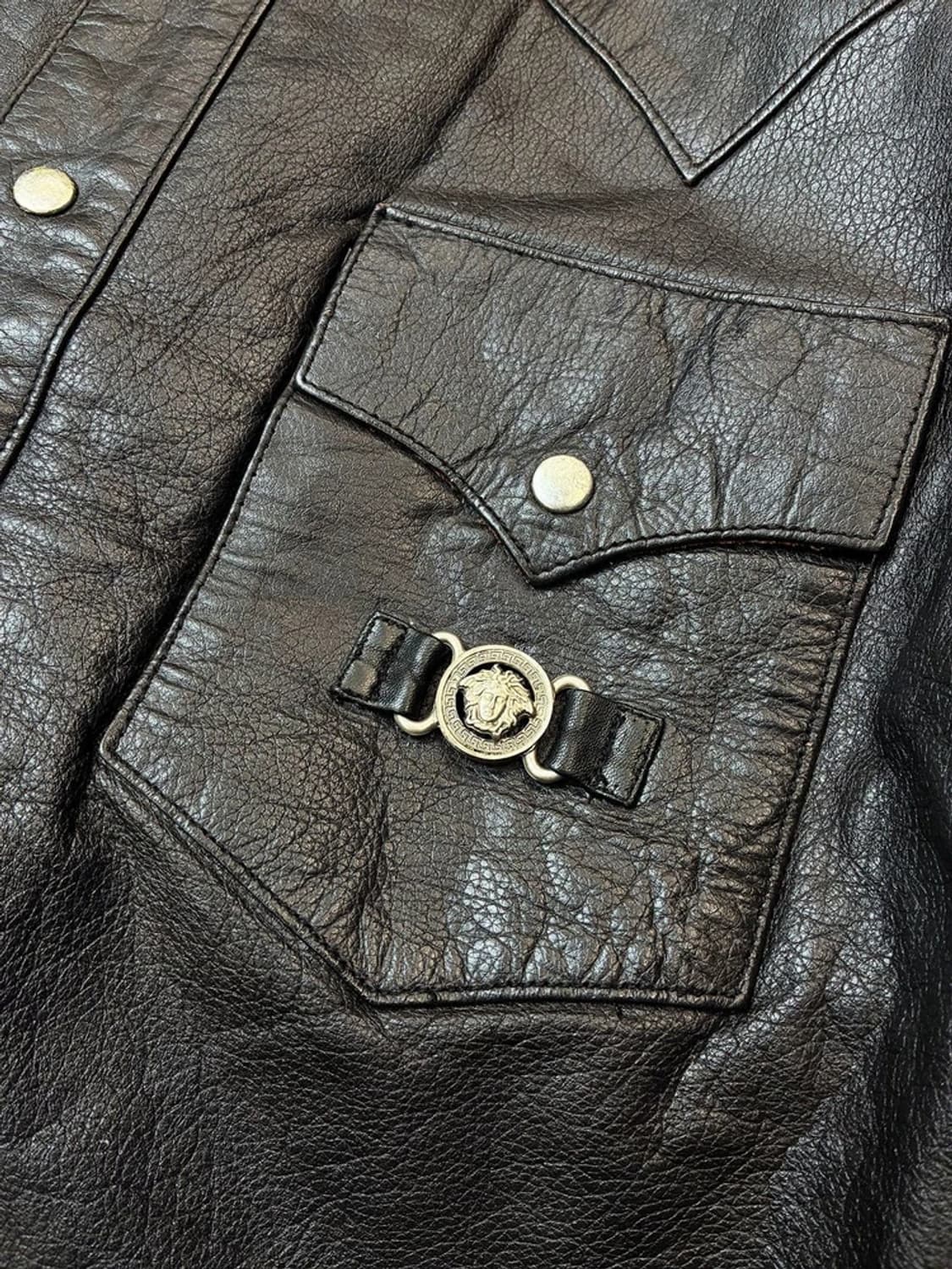 베르사체 90's OG 천연가죽 웨스턴 셔츠 자켓 PN5861 상품이미지3