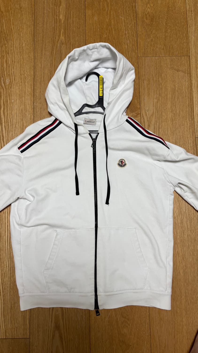 (정품) 몽클레어 화이트 삼선 후드집업 넘녀공용 상품이미지1