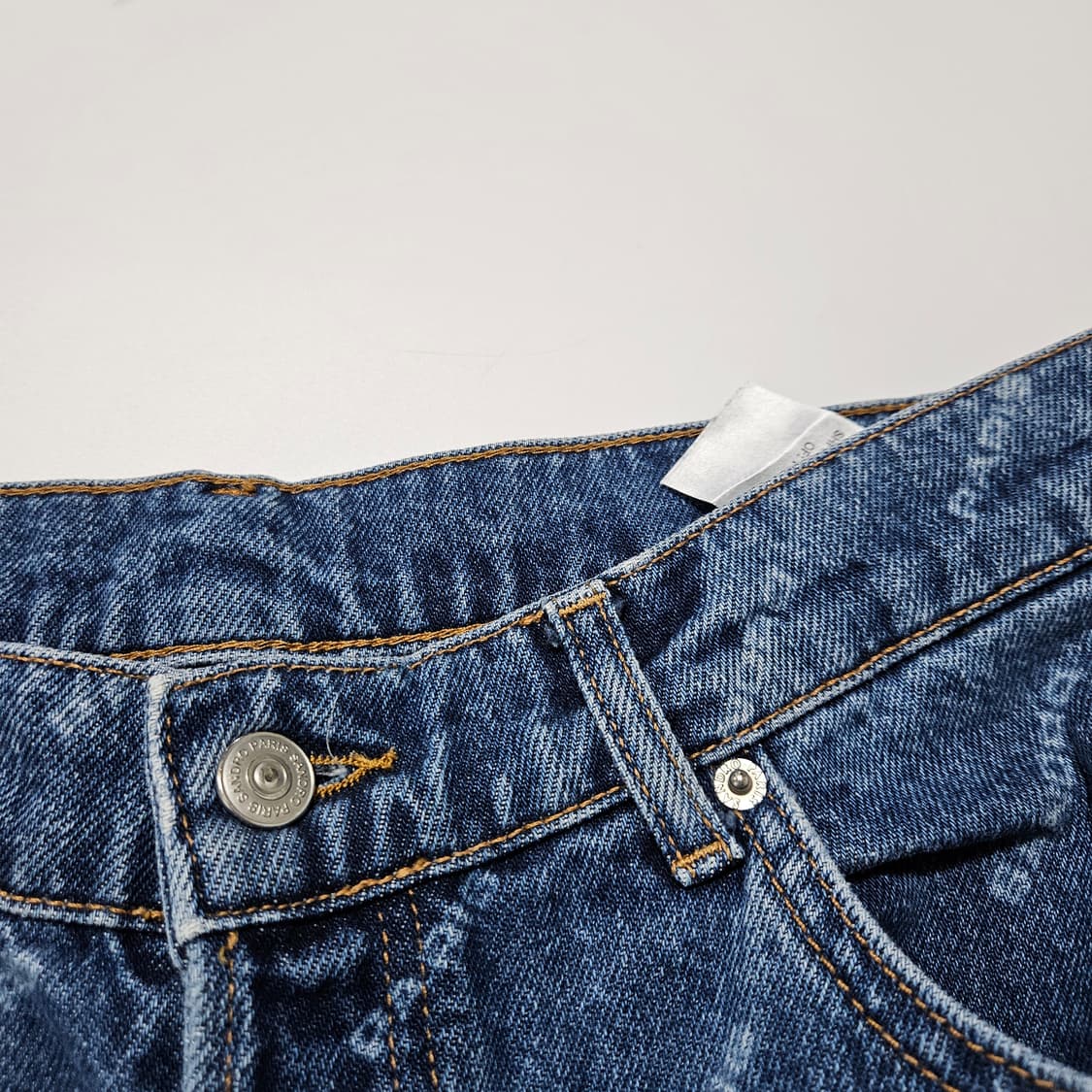 산드로 로고 데님 팬츠[32~33] 상품이미지3