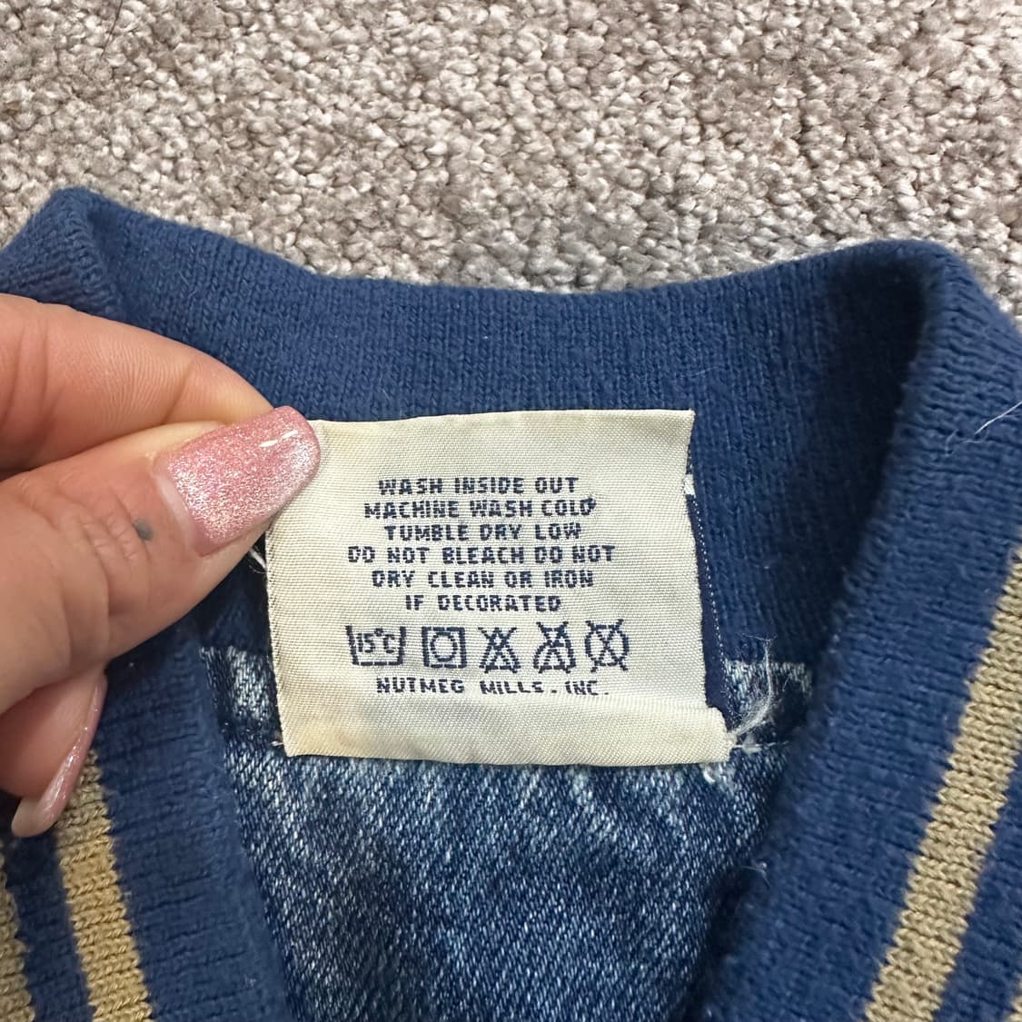 리 올드스쿨 데님 바시티 자켓L 상품이미지4