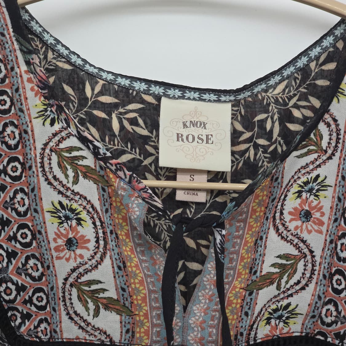 Knox Rose 보헤미안 플라워 블라우스 상품이미지3