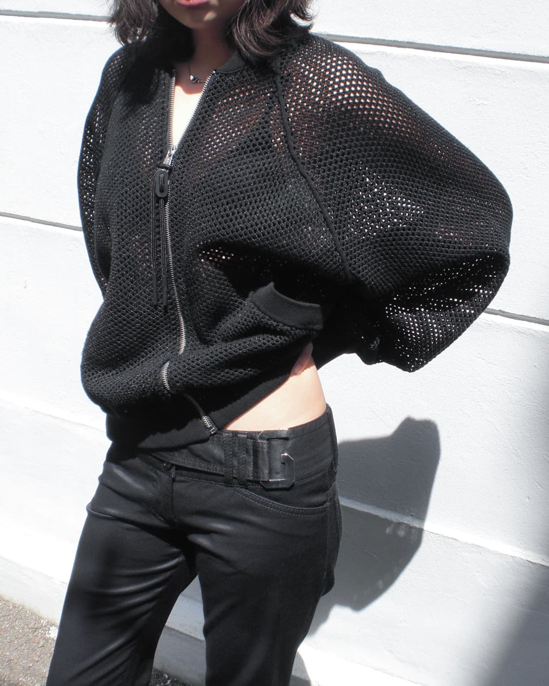 Diesel mesh zip-up jacket 상품이미지1