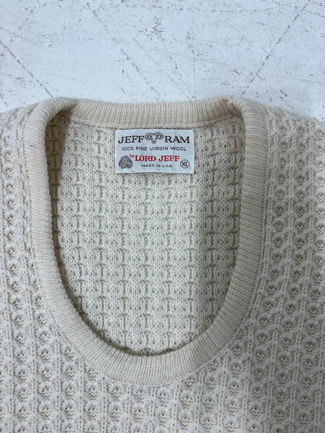 70-80’s Lord Jeff Virgin Wool Knit Vest 상품이미지3