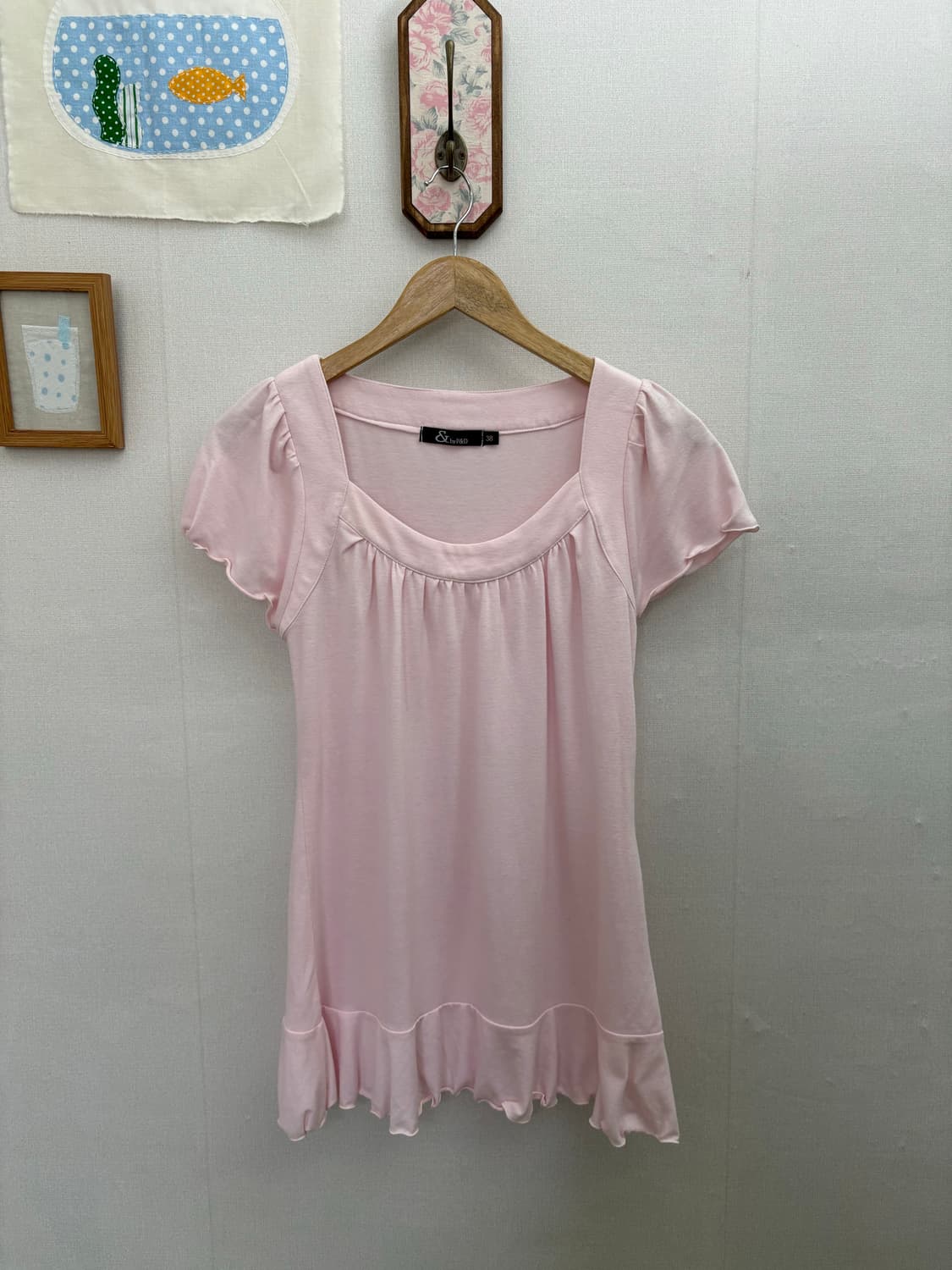 딸기우유 핑크 블라우스 상품이미지5