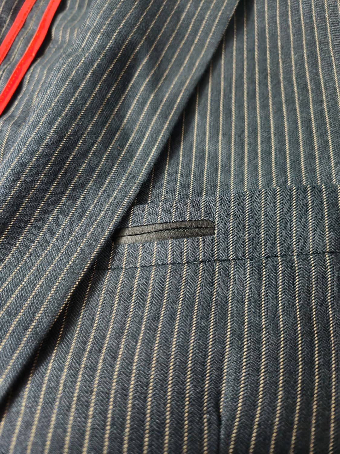 DIESEL 디젤 블랙골드 스트라이프 블레이저 정장 자켓 50 상품이미지6