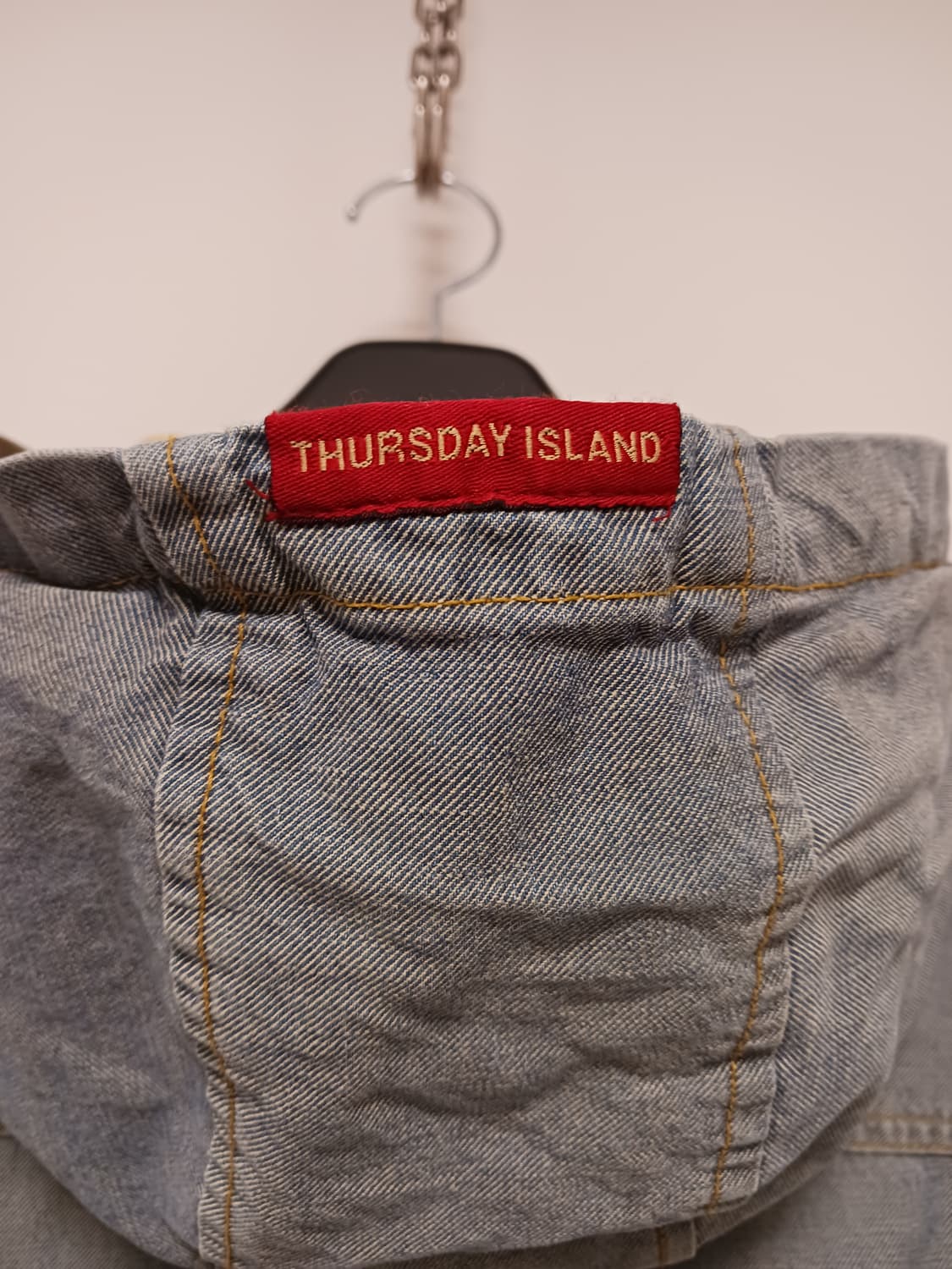 써스데이 아일랜드 후드롱 데님자켓 상품이미지5